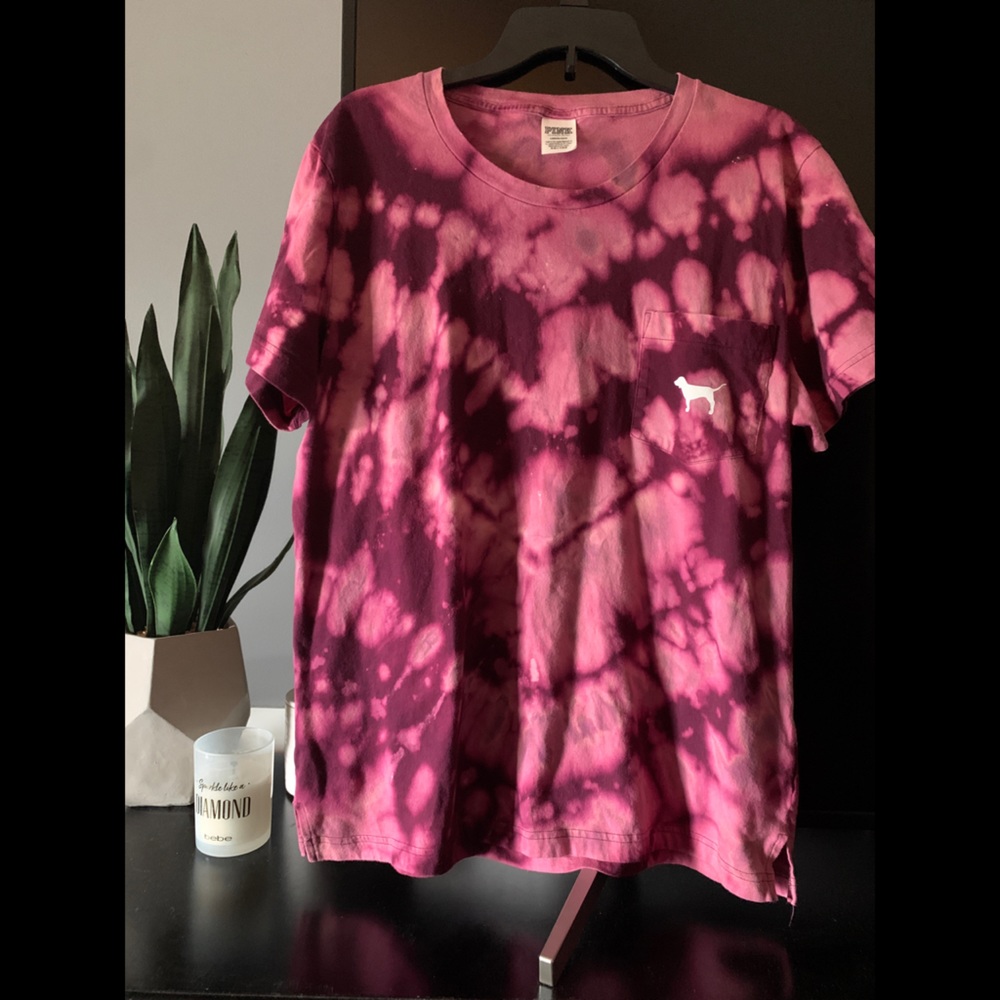 PINK by Victoria’s Secret Upcycled Acid Wash Tee